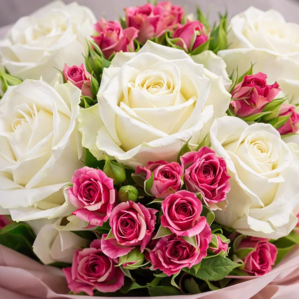 Нежный день – букет из роз